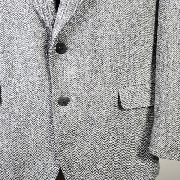 Vintage‎ Tweed Blazer Mens 42 R Scottish Wool Silk Hipster Jacket Gardiner Union - Picture 5 of 16
